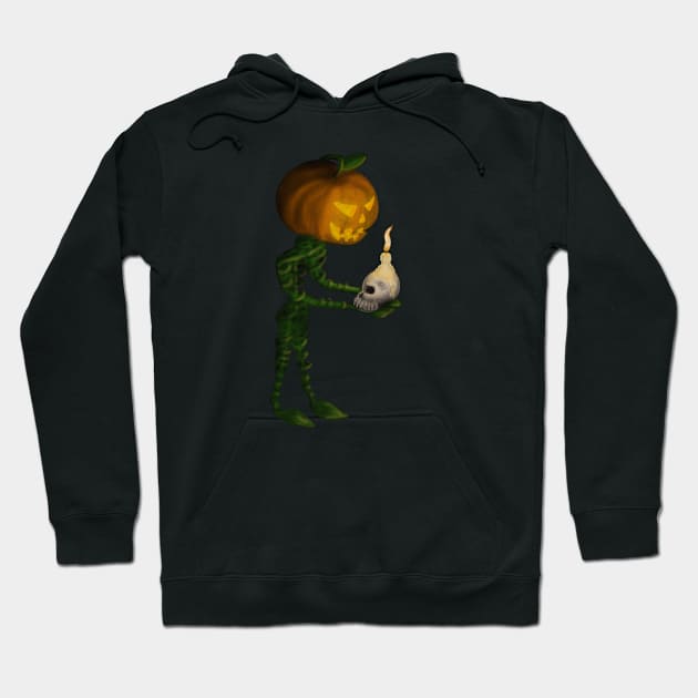 Pumpkin in the Dark Hoodie by CozyEasel